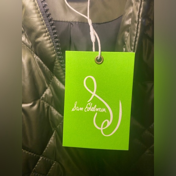 NWT Sam Edelman Women’s Quilted Anorak Coat Puffer Warm Cozy Fall Winter - Picture 12 of 13